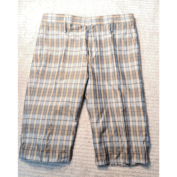 Marc By Marc Jacobs Other - Marc by Marc Jacobs Long Plaid Shorts 100% Silk Men's Size 30 Gray Quiet Luxury